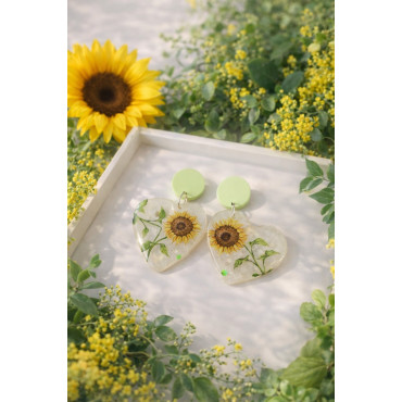 Earrings Sunflower 1