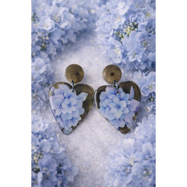 Earrings Blue Lilac