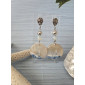Earrings Quartz Sea