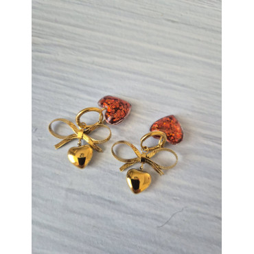 Earrings Heart Trendy