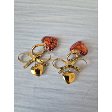 Earrings Heart Trendy