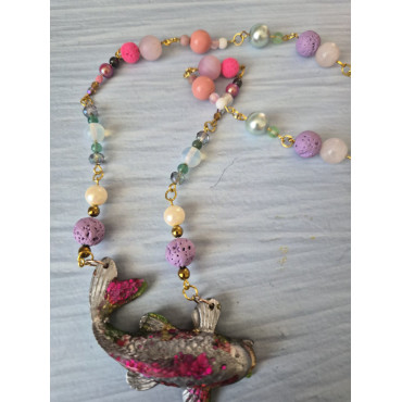 Necklace Koi Fisk PInk