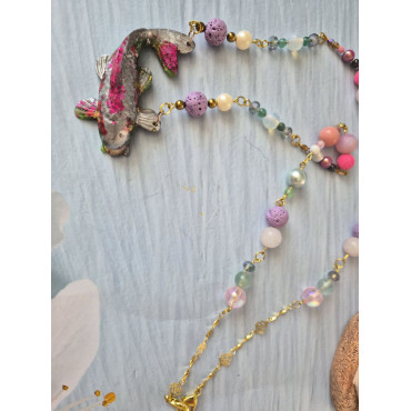 Necklace Koi Fisk PInk