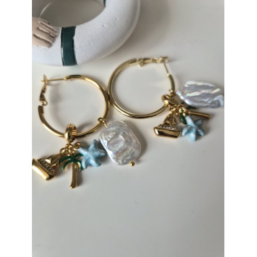 Earrings Hoops Summer